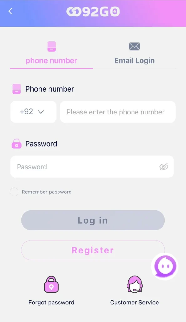 92Go Game Login